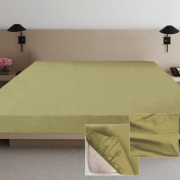 Простирадло на гумці Ярослав сатин 05 оливковий
