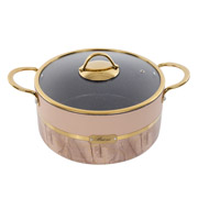 Каструля з кришкою 24 см 4 л Selection Plus Biege Brioni 764-054