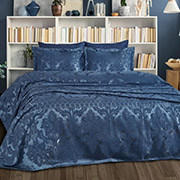 Покривало з наволочками Armada indigo жаккард Dantela Vita