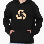 Худі чоловічий Еко фак MobiPrint 9225-2074 чорний