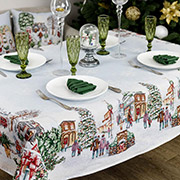 Скатертина новорічна гобеленова Village Прованс