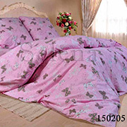 Комплект постільної білизни Selena бязь Метелики pink
