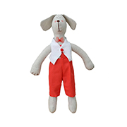 Новогодняя мягкая игрушка Прованс Собака Джентельмен