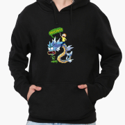 Худі чоловічий Dracarys Rick andorty MobiPrint 9225-2083 чорний