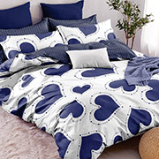 Постельное белье Сердечко Blue 102123 бязь-люкс Selena