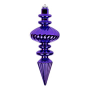 Іграшка новорічна Бурулька 23 см Novogod'ko 974093 фіолетова глянець