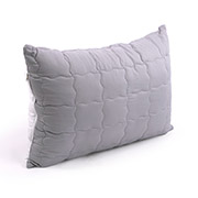 Подушка антиалергенна стьобана на блискавці Grey White Руно