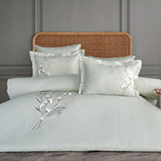 Постільна білизна Moneda Mint сатин з вишивкою Dantela Vita