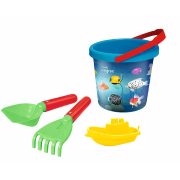 Набір для піску "Морський світ" 4 ел. з термонаклейкою зелений