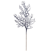 Ветка декоративная 67 см Коралловый веер Yes! Fun 973933 синяя глиттер