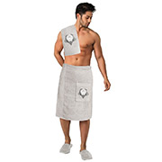 Набір для сауни чоловічий Grey Fakili Tekstil