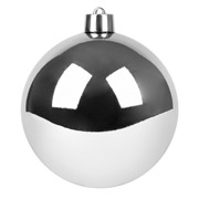 Шар новогодний 15 см Novogod'ko 974068 серебро глянец