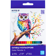 Олівці кольорові 18 шт Classic Kite K-052