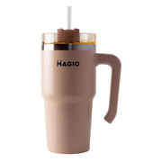 Термокухоль з соломинкою 600 мл Magio MG-1084 рожевий