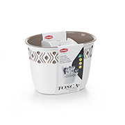 Підставка для столових приборів Tosca Stefanplast 55700 біло-сіра