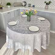 Скатертина кругла лляна SKL43 LiMaSo