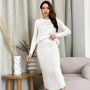 В'язана спідниця Jolie Art Knit молочна