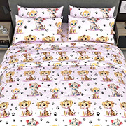 Підліткова постільна білизна Малятко rose 101434 бязь-люкс Selena простирадло на гумці