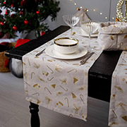 Доріжка новорічна Шапочки на бежевому Прованс