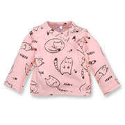 Розпашонка для дівчинки 0933253клп інтерлок Татошка рожевий з принтом