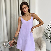 Нічна сорочка M12SH муслін Cosy лаванда