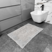 Коврик для ванной комнаты Ананас DarianA серебристо-серый