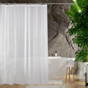 Штора для ванної кімнати з кільцями Chrystal 3D Woko