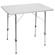 Стіл розкладний кемпінговий 80x60 см Adjustable Height Grey 1405505 Bo-Camp DAS301455