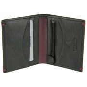 Чоловічий шкіряний гаманець Visconti AP-61 Brig black burgundy