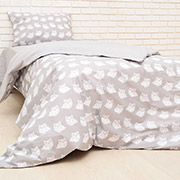 Підліткова постільна білизна 3636 Light Grey бязь ranforce Nostra