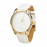 Годинники ZIZ Мінімалізм білий, золото - другий ремінець в подарунок 4600270