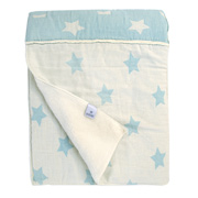 Плед мікроплюш Star Patchwork throw Barine mint ментоловий