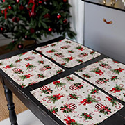 Серветка новорічна Stripe Balls Прованс