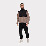 Костюм чоловічий флісовий German Volf 24012 капучино-чорний