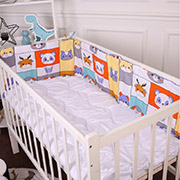 Борт у ліжечко Kids Time 20-0039 Zoo alphabet MirSon