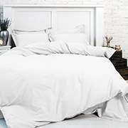 Однотонне постільна білизна MirSon бязь White 11-2107 біле