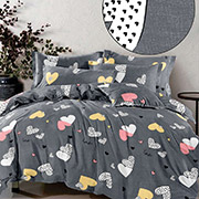 Постельное белье Сердца Grey 150805 бязь-light Selena