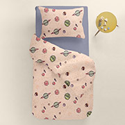 Постільна білизна в дитяче ліжечко Space CS22 ранфорс Cosas