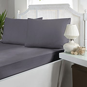 Набір Quick Silver сатин First Choice простирадло на гумці та 2 наволочки