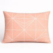 Наволочка бязева Geometry Ray SoundSleep персикова