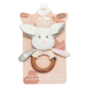 Іграшка - брязкальце з дерев'яним гризунцем ельфік Айлі, ELFIKI