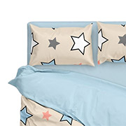 Наволочка бязевая Star One SoundSleep голубой