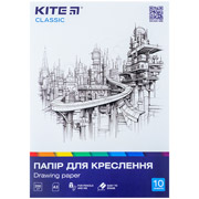 Папір для креслення 10 аркушів A3 200 г/м2 Classic Kite K-270