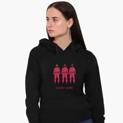 Худі жіночий Солдати Гра в кальмара Squid Game MobiPrint 8921-3382 чорний