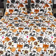 Підліткова постільна білизна Котики Гав 101425 бязь-люкс Selena