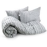 Набір Grey Braid ковдра зимова антиалергенна та 2 подушки Руно