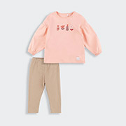 Костюм для дівчинки КС808 інтерлок Бембі IG0-абрикосовий-бежевий