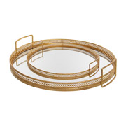 Набір підносів круглих із ручками 2 шт Lefard 790-033