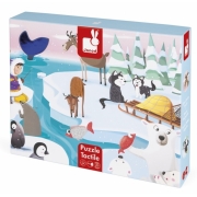 Пазл тактильний Janod Життя на льоду 20 ел J02773