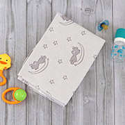 Пелюшка непромокаючий Руно Мишка на місяці біла